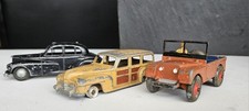 Dinky 344 Plymouth,Dinky 340 Land Rover, Budgie Toys Wolseley Six Eighty Job Lot
