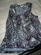 Matthew Williamson for H&M Euro Size S stylised Peacock feather design Dress Top