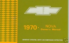 1970 CHEVY  NOVA/SS   OWNERS