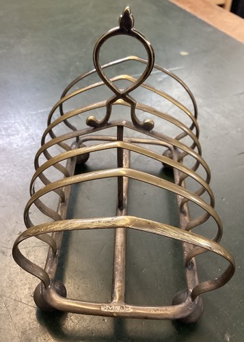 Silver plated toast rack - rack, 6