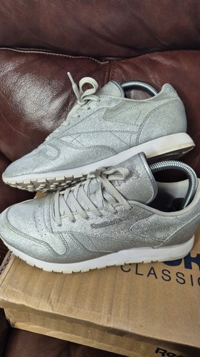 Reebok silver glitter trainers - silver,
