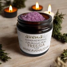 Freesia Simmering Granules for Oil Burners In Large Handy Recyclable Jar Avena