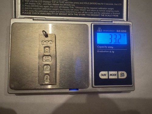 925 solid silver bullion ingot - silver,
