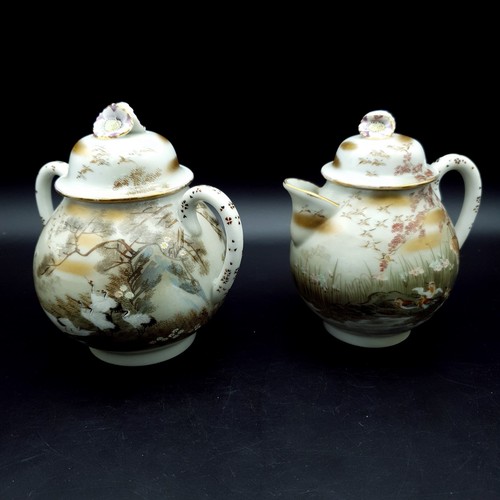 Kaga kutani yaki teapot - kutani-yaki, &