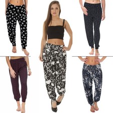 WOMENS NEW HAREM TROUSERS ALI BABA LONG YOGA PANTS BAGGY LEGGINGS PLUS SIZES