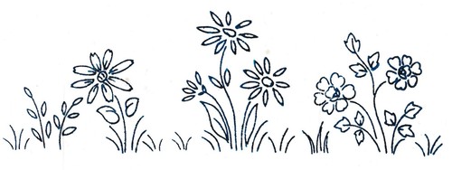 Vintage embroidery transfer - embroidery,