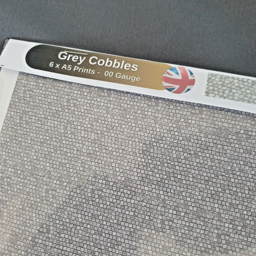 Grey cobbles paper - grey,