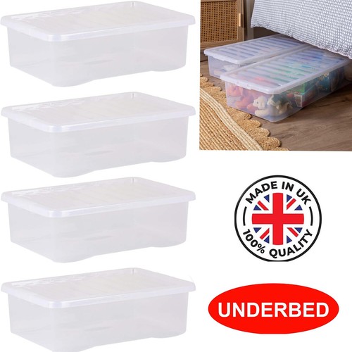 32l underbed storage boxes - 4x,