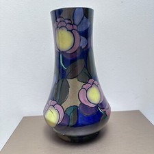 Royal Stanley Ware Jacobean Rosa Vase Earthenware Hand Painted Antique RSW (M)