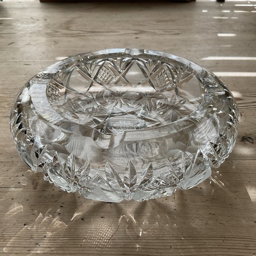 Large heavy cut glass - heavy, &