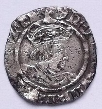 Henry VII Hammered Silver Half Groat Coin 1.1g Profile Issue