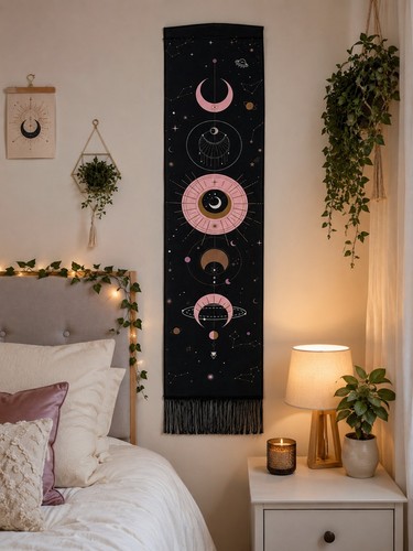 Moon phase wall hanging - moon,