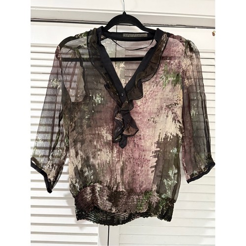 Zara sheer ruffle - zara,
