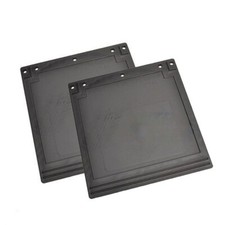 1x PAIR OF RUBBER TRAILER MUDFLAPS TO SUIT 10-16" WHEELS/MUDGUARDS