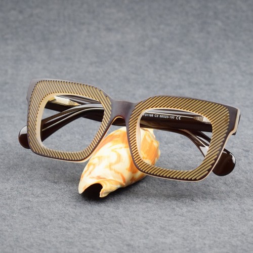 Thick acetate square eyeglass - square,