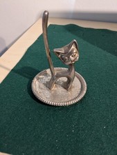 Vintage Silver Plated Seba Cat