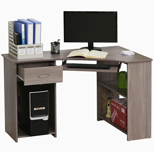 Grey corner computer - corner,