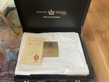 Bestecke Solingen 66 Piece 24K Gold Plated Canteen Cutlery Set in Leather Case