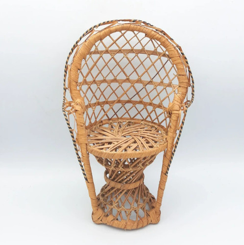 Vintage small wicker basket - wicker,