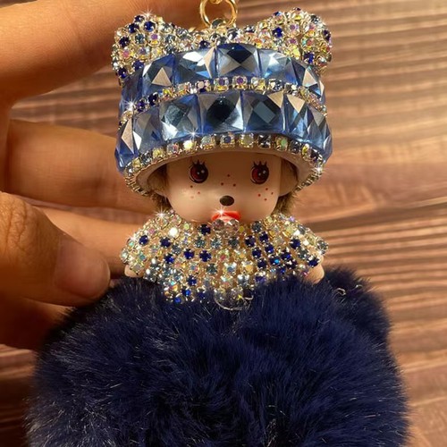 Monchichi keychain bag pendant - monchichi,