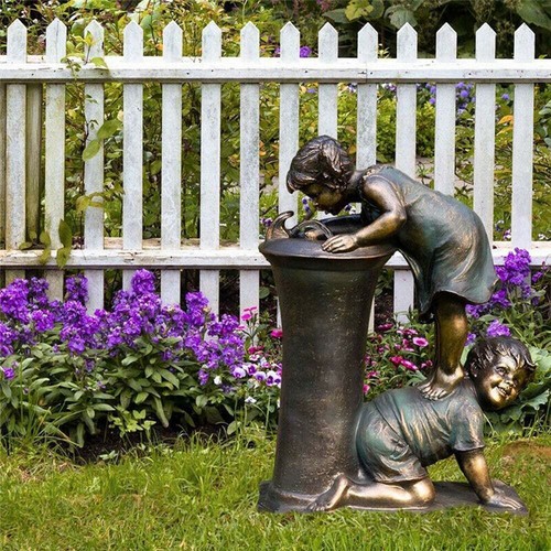 Crafts boy and girl - boy, statue