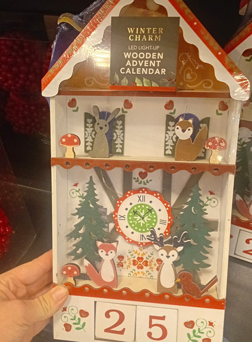 Winter charm wooden advent - charm,