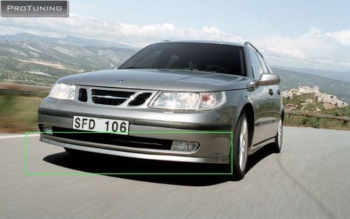 Aero look front bumper spoiler - front,