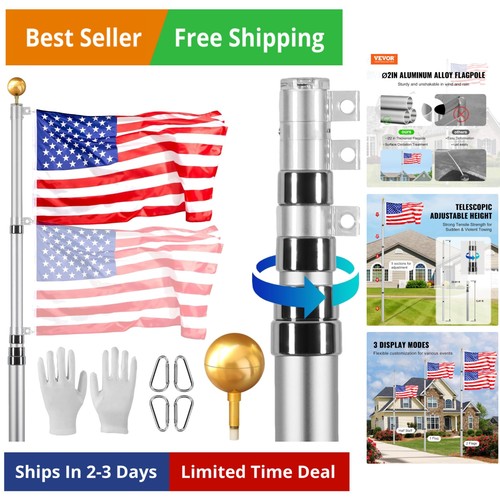20ft telescoping flag - 20ft,