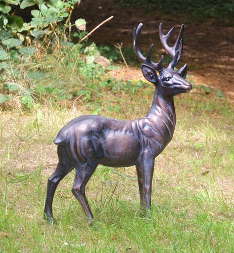 Garden stag ornaments - garden,