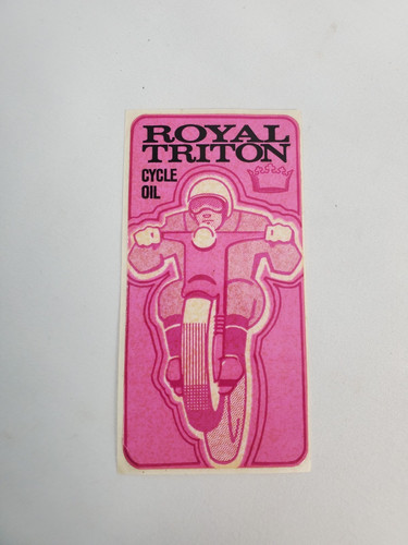 Vintage royal triton cycle - triton, oil