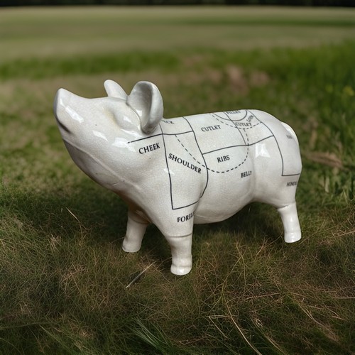 Ceramic pig ornament - pig,