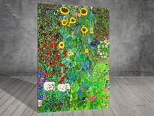 Gustav Klimt Farm Garden with Sun flower CANVAS PAINTING ART PRINT 392x