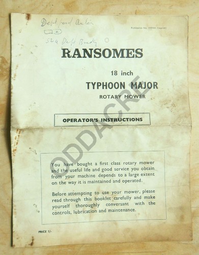 Ransomes inch typhoon major - 18,