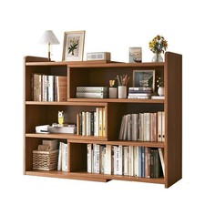 Wooden Shelf Bookcase Shelving 4 Tier Display Storage Unit Stand Stretchable