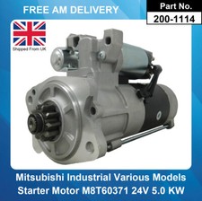 Starter Motor For Mitsubishi Forklift M008T60371 M008T60372 M008T60373 24V 5KW
