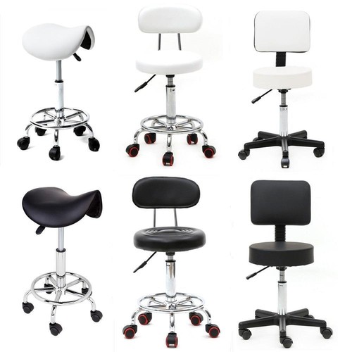 Adjustable swivel salon stool - adjustable,