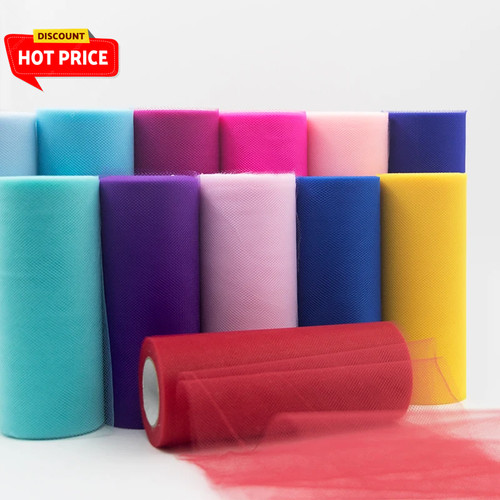 Tulle roll spool yards - tulle, 15cm