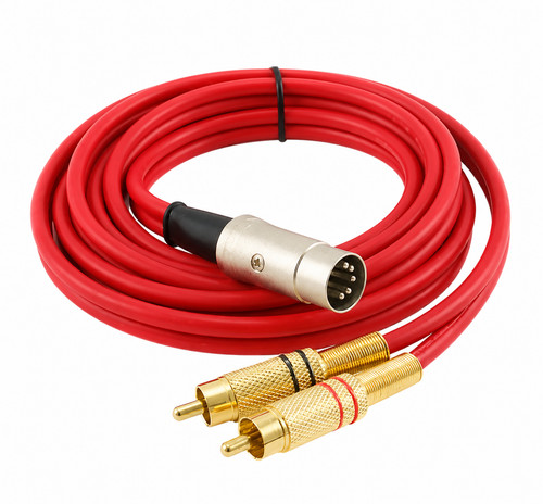10ft pin din rca males - din, to