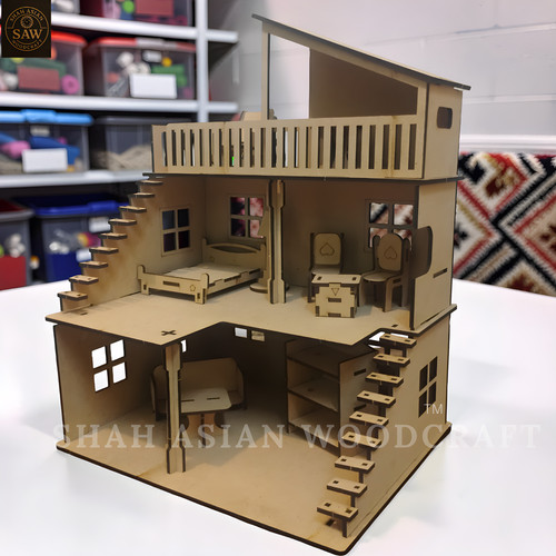 Wooden dollhouse plywood diy - plywood,