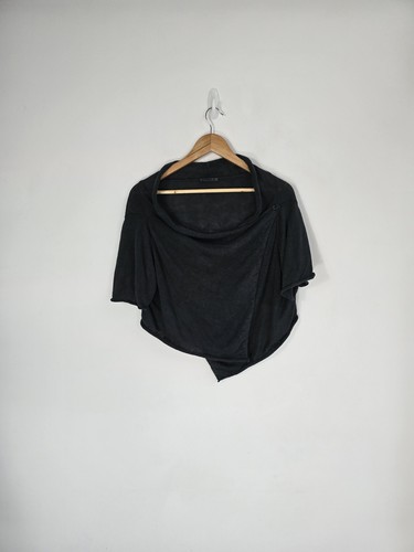 Oska wrap cardigan top linen - cardigan,