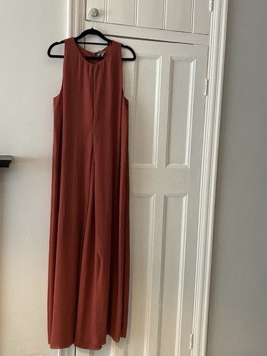 Cos rust sleeveless round neck - rust,