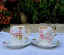 Antique D&C Limoges Coffee / Chocolate Cups
