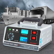 400W HEAVY DUTY 12V/24V AUTOMATIC CAR BATTERY CHARGER SMART PULSE REPAIR TRICKLE