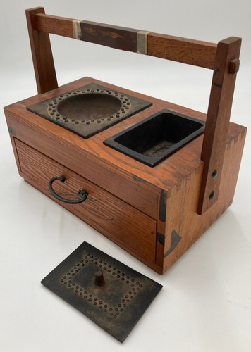 Japanese wooden hibachi box - japanese,