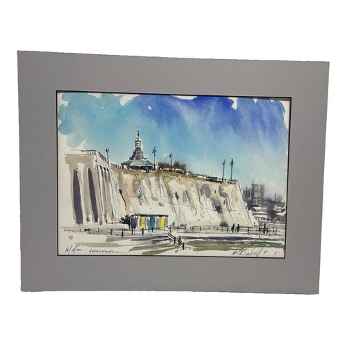 Watercolour broadstairs clock - watercolour,