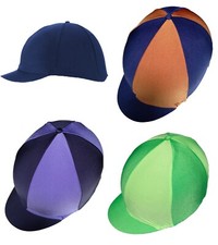 SHIRES EQUESTRIAN STRETCH LYCRA HORSE RIDING HAT SILK JOCKEY SKULL CAP COVER