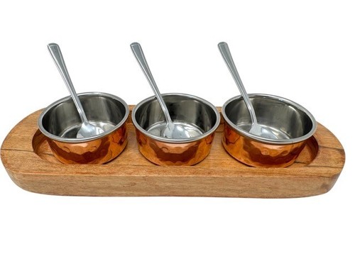 Copper serving dishes tray - dishes,,