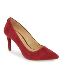 MICHAEL KORS DOROTHY FLEX BERRY RED WOMEN'S 9.5M SLIP ON PUMP HEELS SHOES