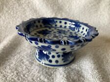 Royal Delft Holland ? Blue and White Biscuit or Sweet Dish Rare & Unusual Design