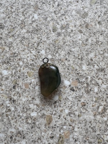 Agate dark crystal - agate, charm